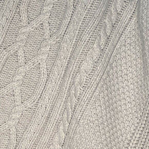 Simply Vera Vera Wang Cable Ribbed Vera Mink Heather Sweater Woman: Size 1X - Picture 10 of 13